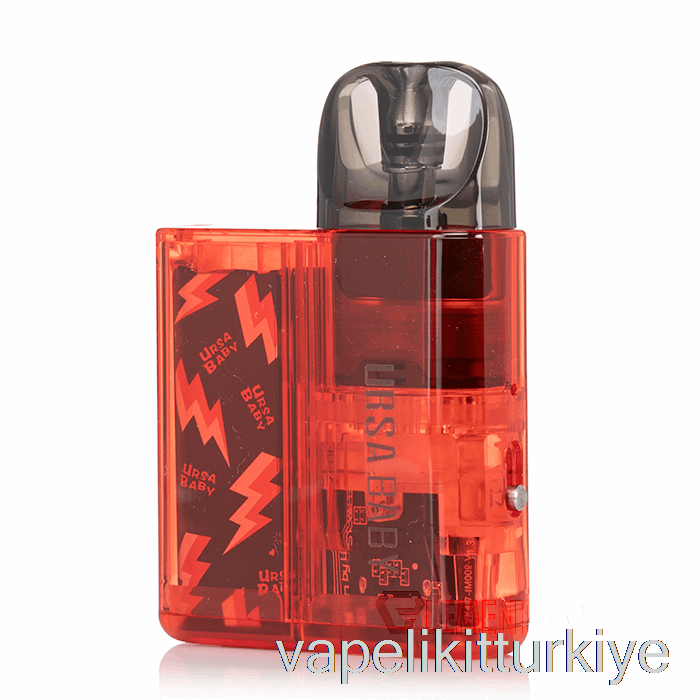 Vape Türkiye Lost Vape Ursa Baby 18w Pod Sistemi Kırmızı şeffaf